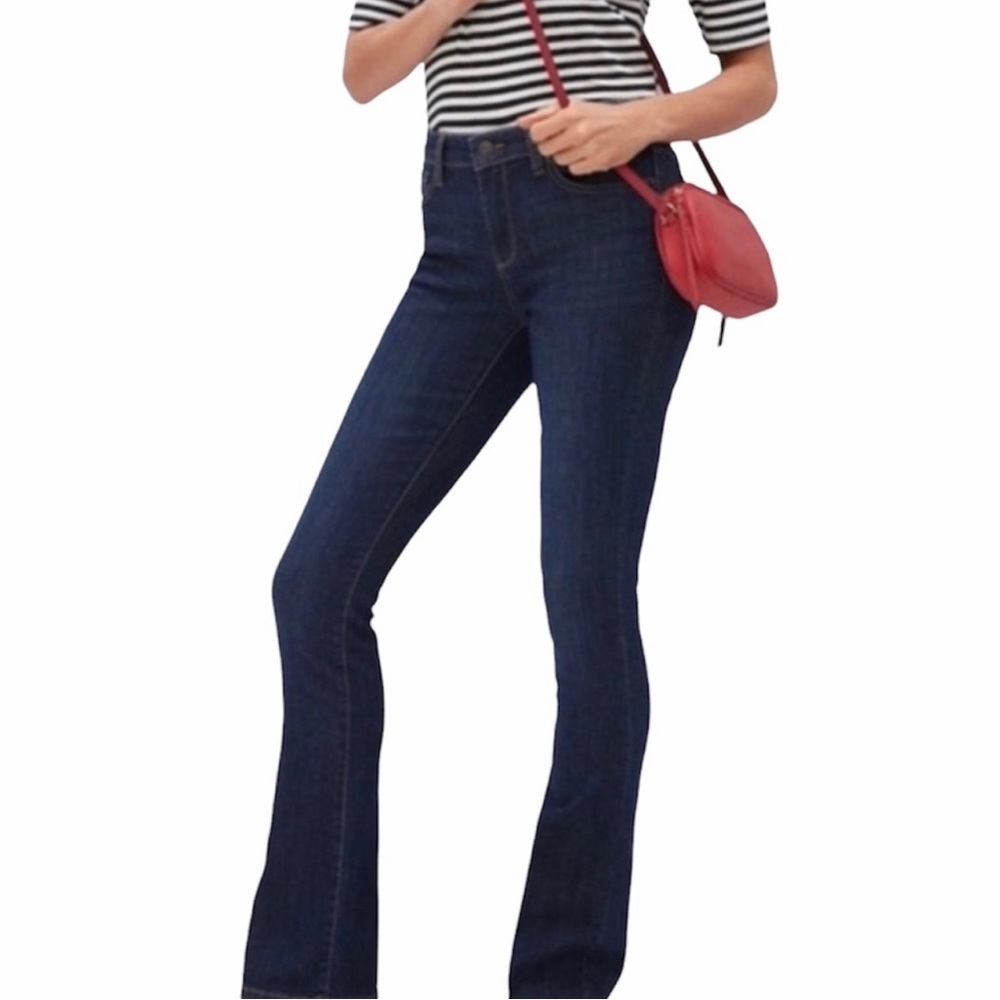 Banana Republic Urban Bootcut Mid-Rise Dark Denim Jeans